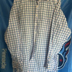 Boden Men’s Pink and Blue Plaid Shirt